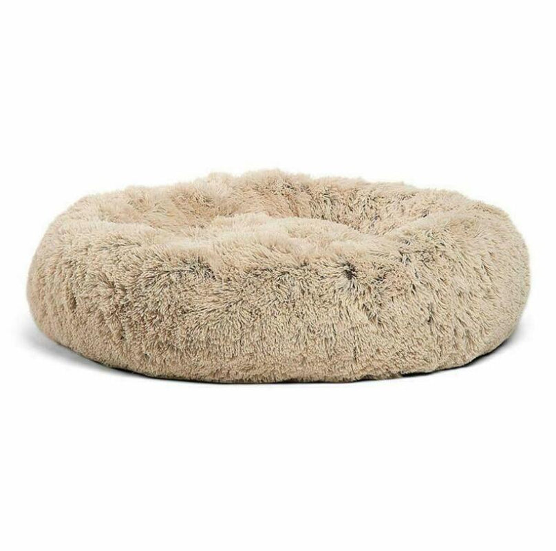 Cozy Round Plush Dog Bed for Small Dogs and Cats - Soft Pet Nest Mat for Puppies