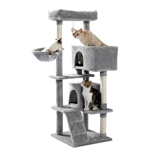 Elevate Your Cat's Playtime: Premium Multi-Level Luxury Cat Tree with Cozy Condos, Perches, and Scratching Post
