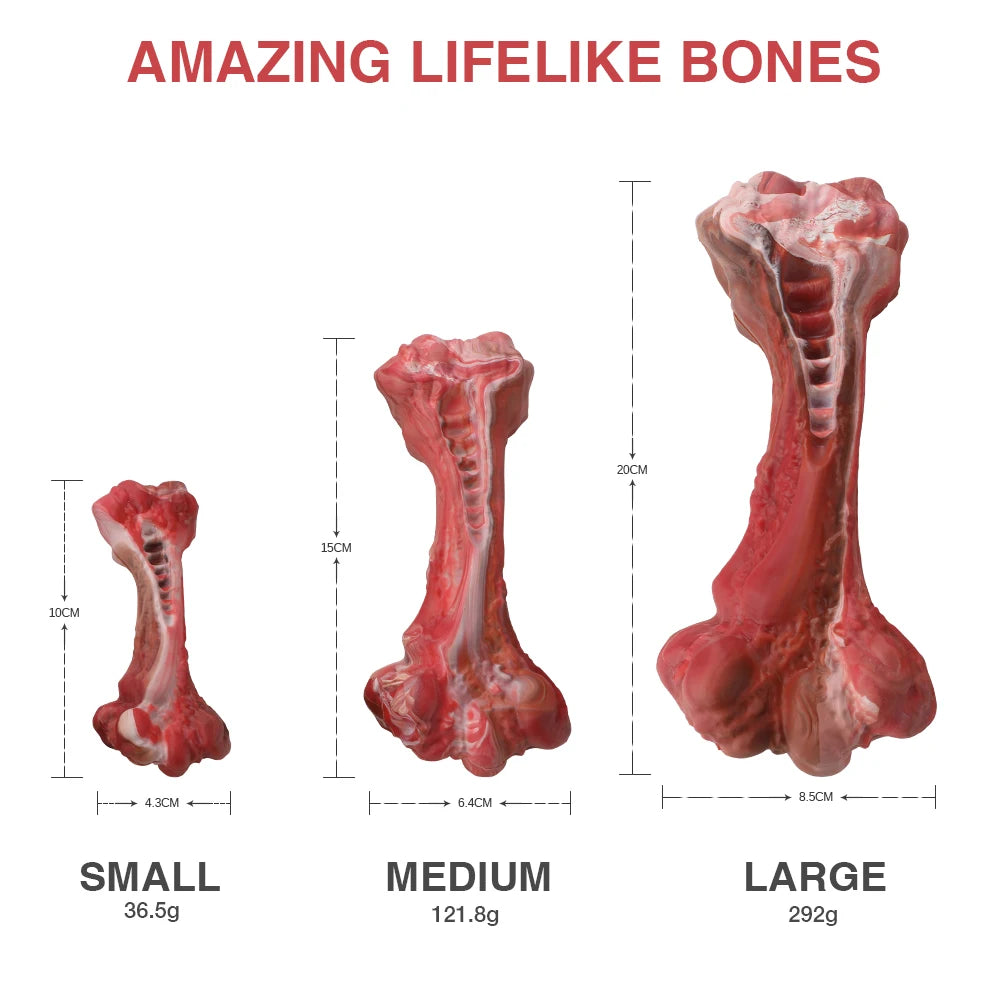 Indestructible Bone-Shaped Dog Toys for Aggressive Chewers - Perfect for Large Dogs & Teeth Cleaning Fun!