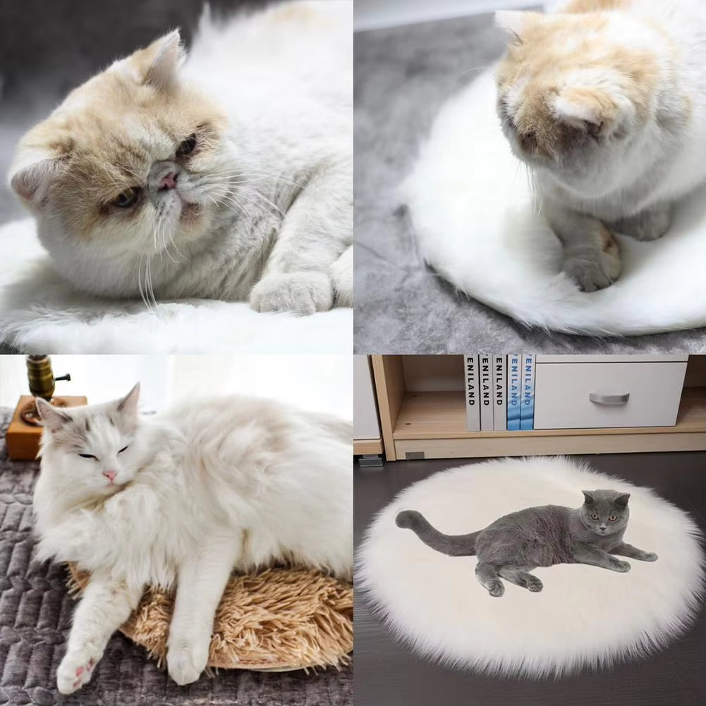 Cozy Winter Electric Heating Pad for Pets - Plush USB Charging Blanket for Dogs and Cats, Perfect for Travel
