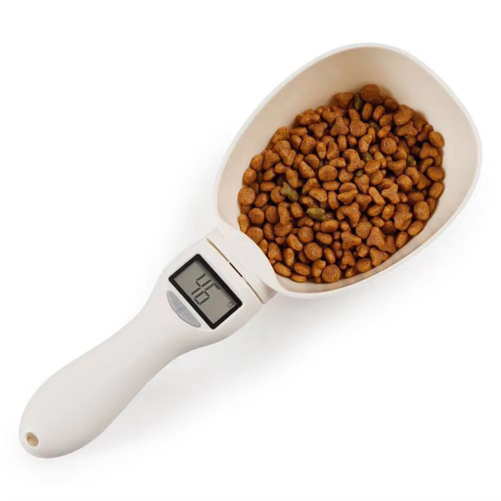 Digital Pet Food Scale & Measuring Spoon for Dogs and Cats - Accurate Weight & Volume Measurement
