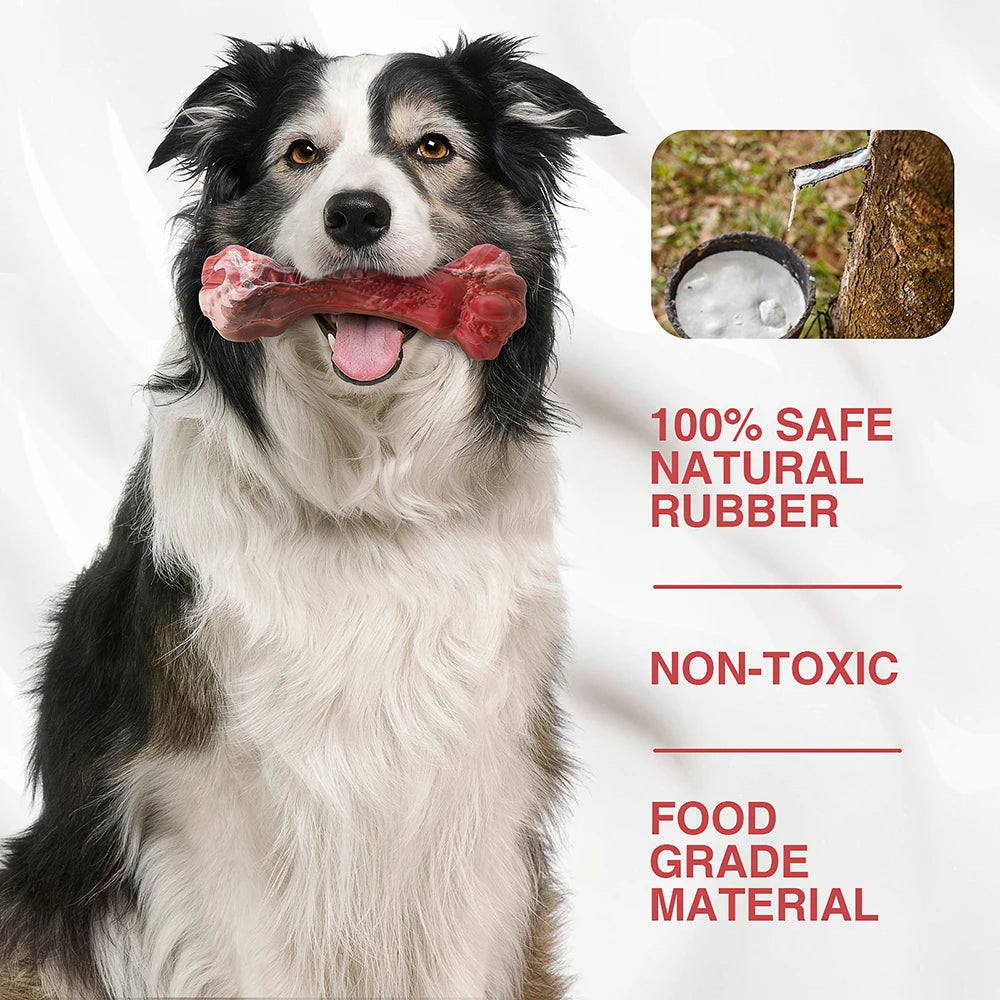 Indestructible Bone-Shaped Dog Toys for Aggressive Chewers - Perfect for Large Dogs & Teeth Cleaning Fun!