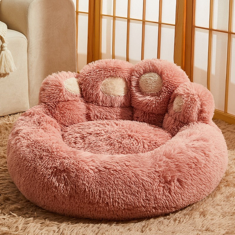 Cozy Fleece-Lined Dog Bed for Medium to Large Breeds - Perfect for Corgis and Golden Retrievers!