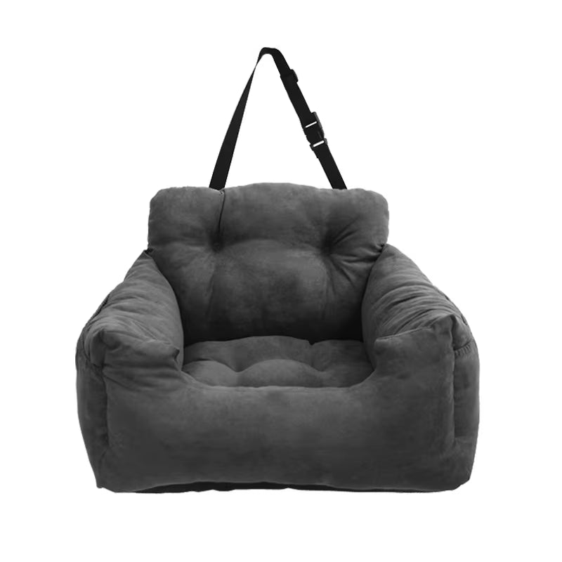 Premium Pet Car Seat Cover for Dogs & Cats - Travel Bed for Small to Medium Pets - Front & Back Seat Protector & Carrier
