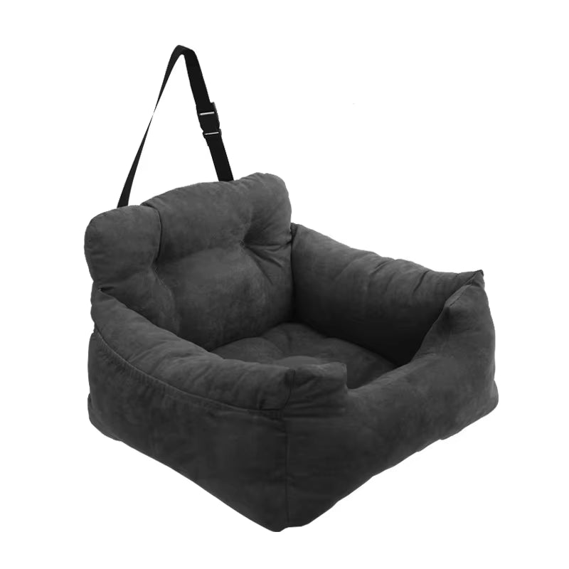 Premium Pet Car Seat Cover for Dogs & Cats - Travel Bed for Small to Medium Pets - Front & Back Seat Protector & Carrier