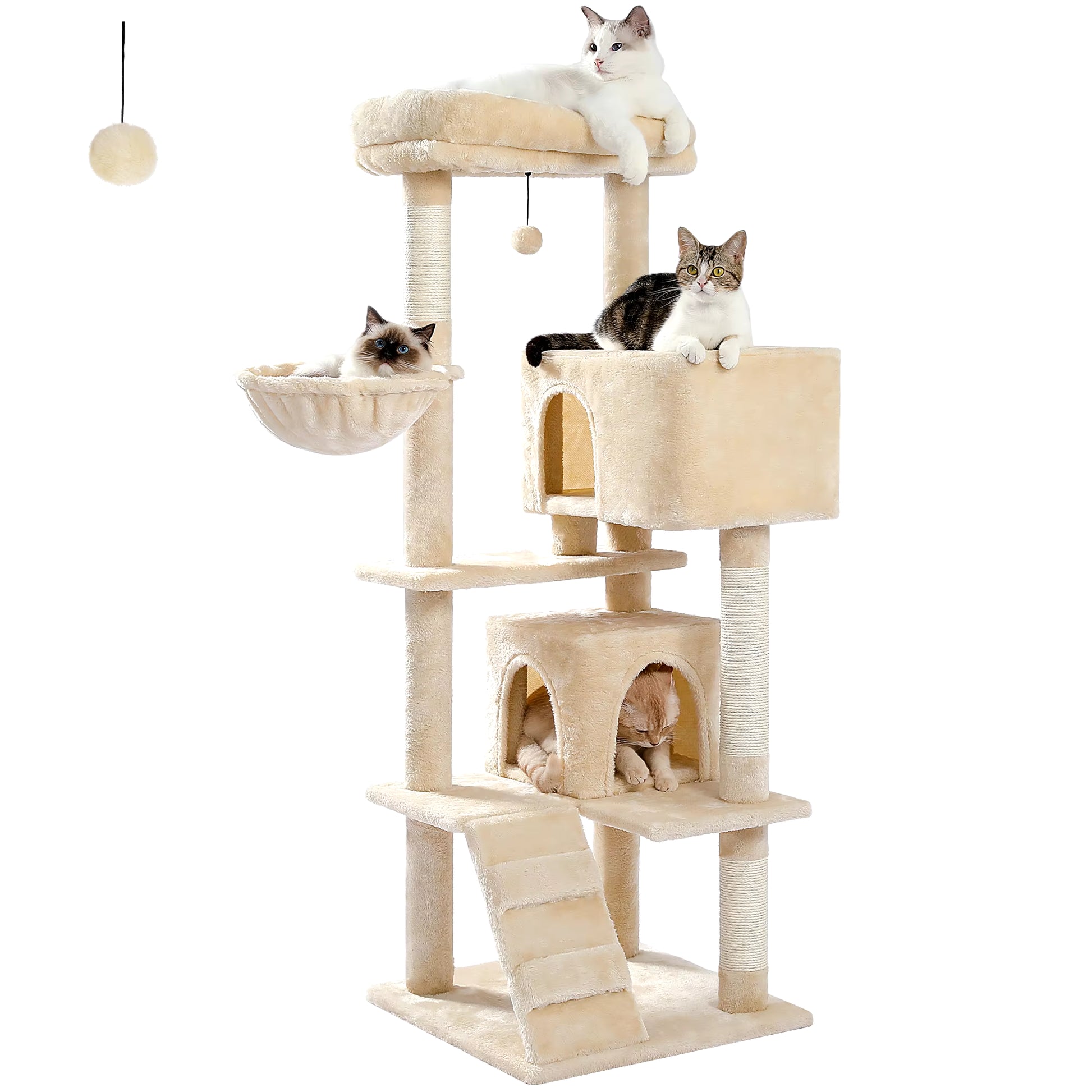 Elevate Your Cat's Playtime: Premium Multi-Level Luxury Cat Tree with Cozy Condos, Perches, and Scratching Post