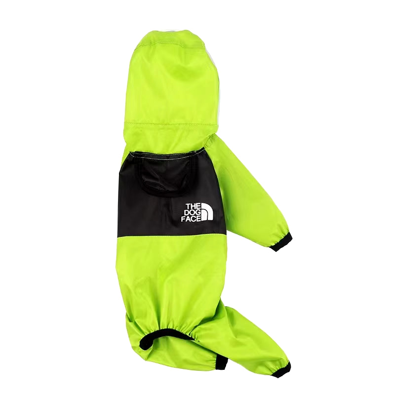 Waterproof Pet Dog Raincoat with Transparent Hood - Stylish Jumpsuit for Dogs and Cats