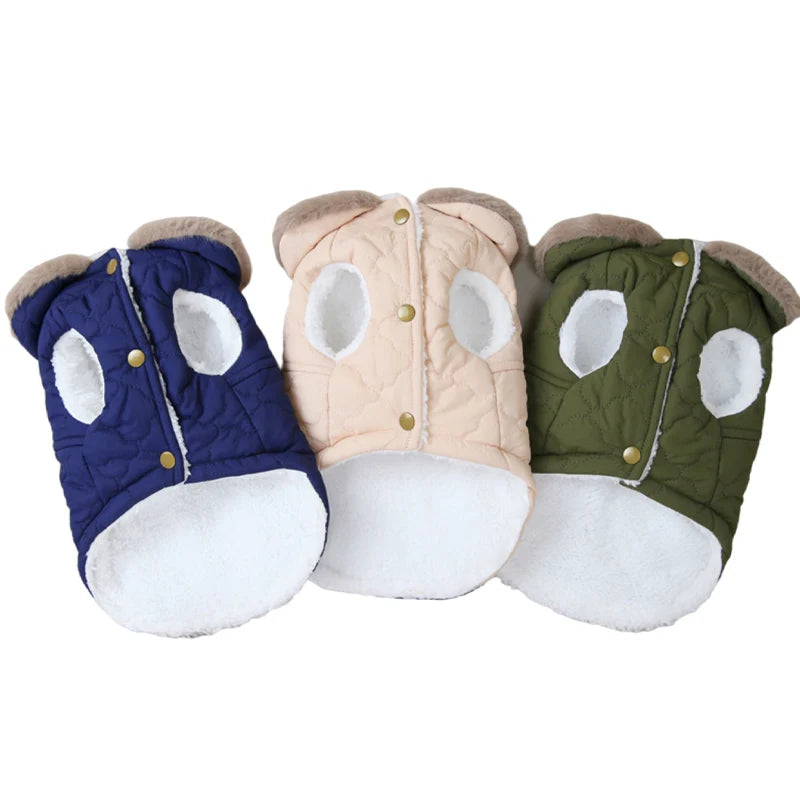 Cozy Waterproof Dog Coat - Perfect Vest for Small to Medium Breeds, Ideal for Chihuahuas, French Bulldogs, and Pugs!