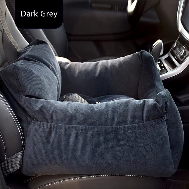 Premium Pet Car Seat Cover for Dogs & Cats - Travel Bed for Small to Medium Pets - Front & Back Seat Protector & Carrier