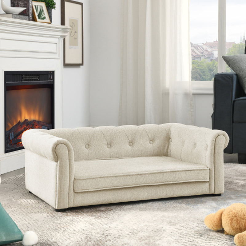 Luxurious Rectangular Pet Bed for Medium to Large Dogs - Comfort & Style Combined