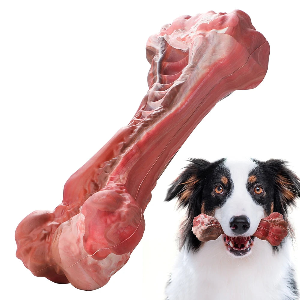 Indestructible Bone-Shaped Dog Toys for Aggressive Chewers - Perfect for Large Dogs & Teeth Cleaning Fun!