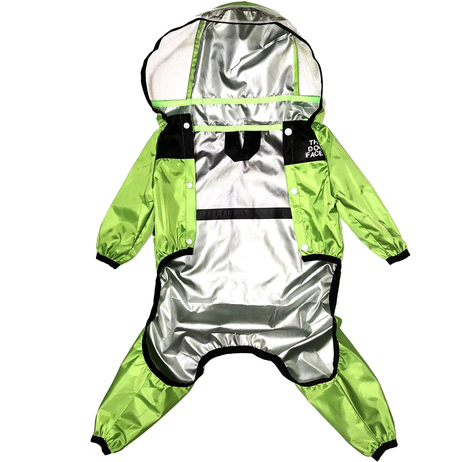 Waterproof Pet Dog Raincoat with Transparent Hood - Stylish Jumpsuit for Dogs and Cats