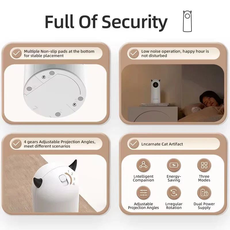 Automatisches Katzenspielzeug โ Interaktiver Smart LED Laser