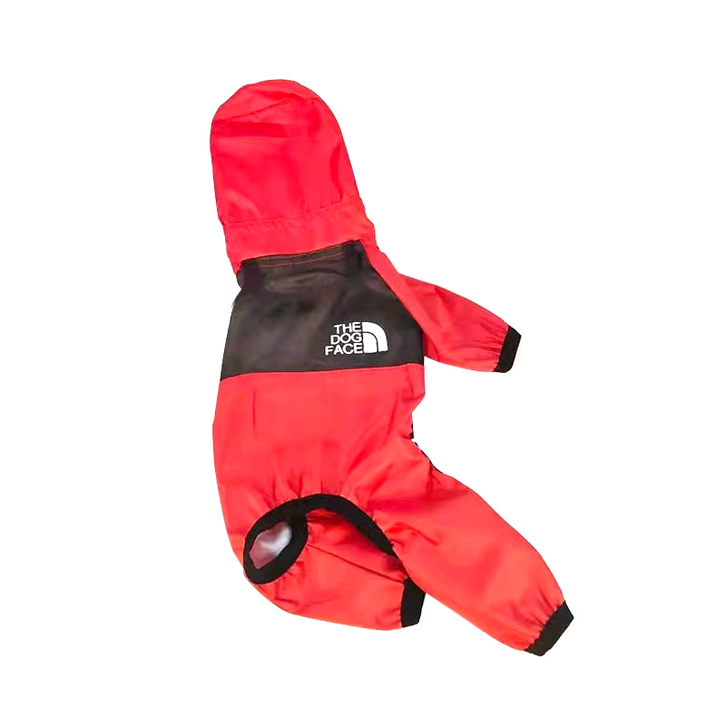 Waterproof Pet Dog Raincoat with Transparent Hood - Stylish Jumpsuit for Dogs and Cats