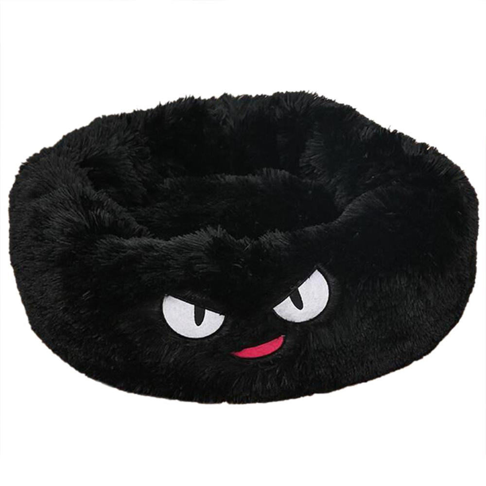 Cozy Round Plush Dog Bed for Small Dogs and Cats - Soft Pet Nest Mat for Puppies