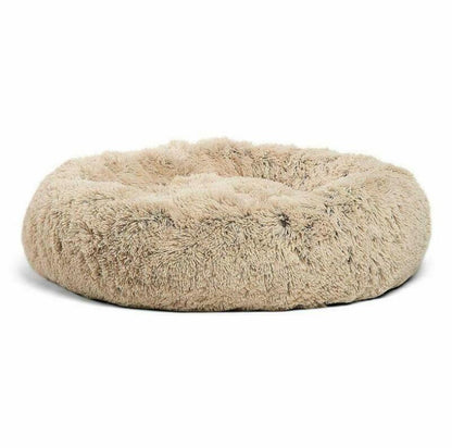 Cozy Round Plush Dog Bed for Small Dogs and Cats - Soft Pet Nest Mat for Puppies