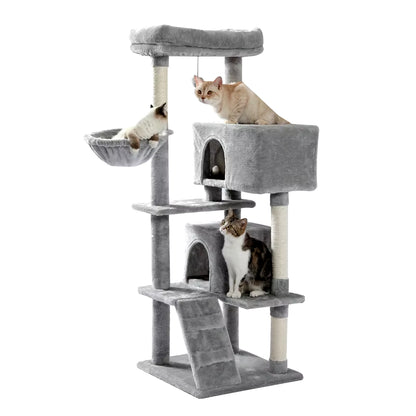 Elevate Your Cat's Playtime: Premium Multi-Level Luxury Cat Tree with Cozy Condos, Perches, and Scratching Post