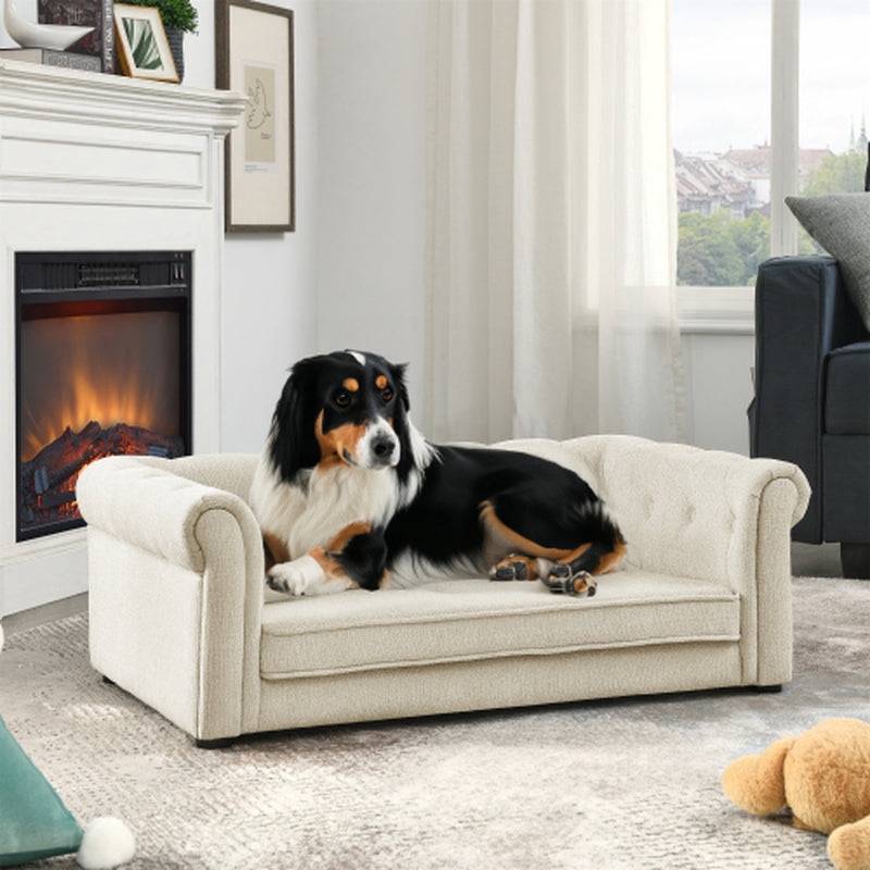 Luxurious Rectangular Pet Bed for Medium to Large Dogs - Comfort & Style Combined