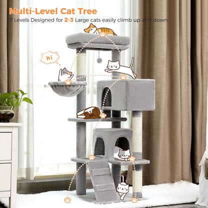 Elevate Your Cat's Playtime: Premium Multi-Level Luxury Cat Tree with Cozy Condos, Perches, and Scratching Post
