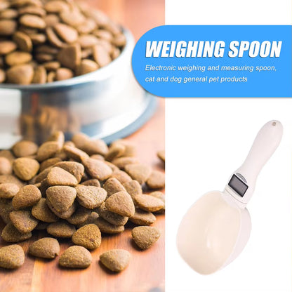 Digital Pet Food Scale & Measuring Spoon for Dogs and Cats - Accurate Weight & Volume Measurement