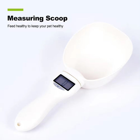 Digital Pet Food Scale & Measuring Spoon for Dogs and Cats - Accurate Weight & Volume Measurement