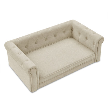 Luxurious Rectangular Pet Bed for Medium to Large Dogs - Comfort & Style Combined